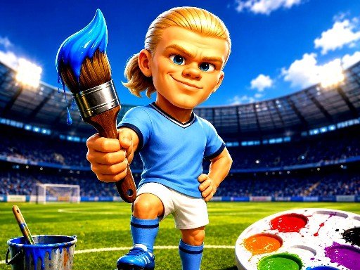 Imagem do jogo Haaland Coloring Book