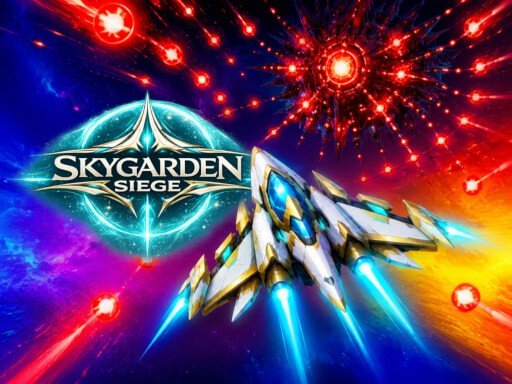 Fortaleza flutuante defendendo um jardim nas nuvens em Skygarden Siege